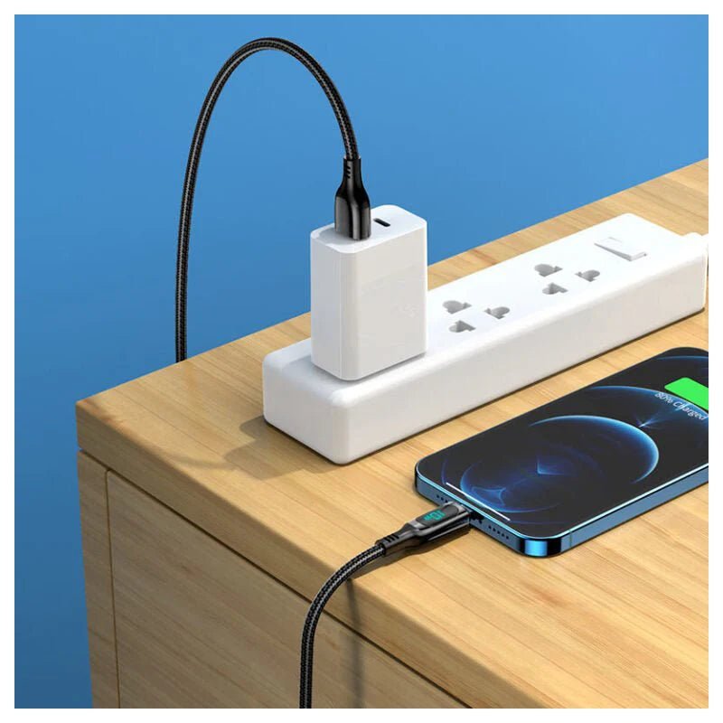 Hoco Charging Power Display 2.4A Usb To Lightning Cable 1.2M - S51 Hoco