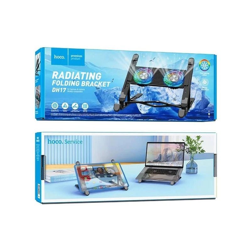 Hoco DH17 Laptop Stand with Cooling Pad - 1.5W / Black Hoco