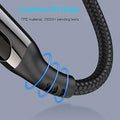 Hoco U115 Lightning to Type C PD 20W Transparent Data Cable With Display – 1.2 Meter / Black Hoco