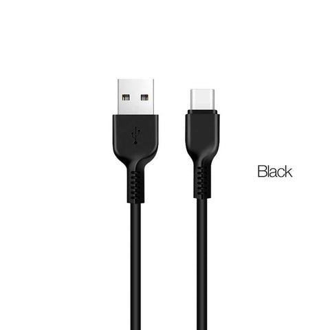 Hoco X20 Flash Charging Data Sync Cable - USB-C / 1 Meters / Black Hoco
