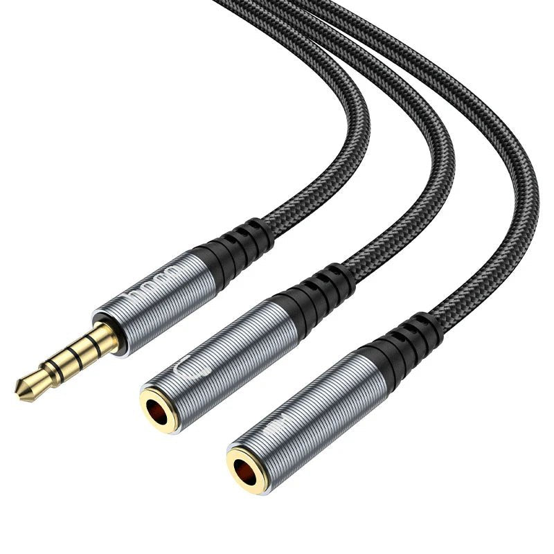Hoco audio adapter Input Cable - 3.5mm / Black Hoco