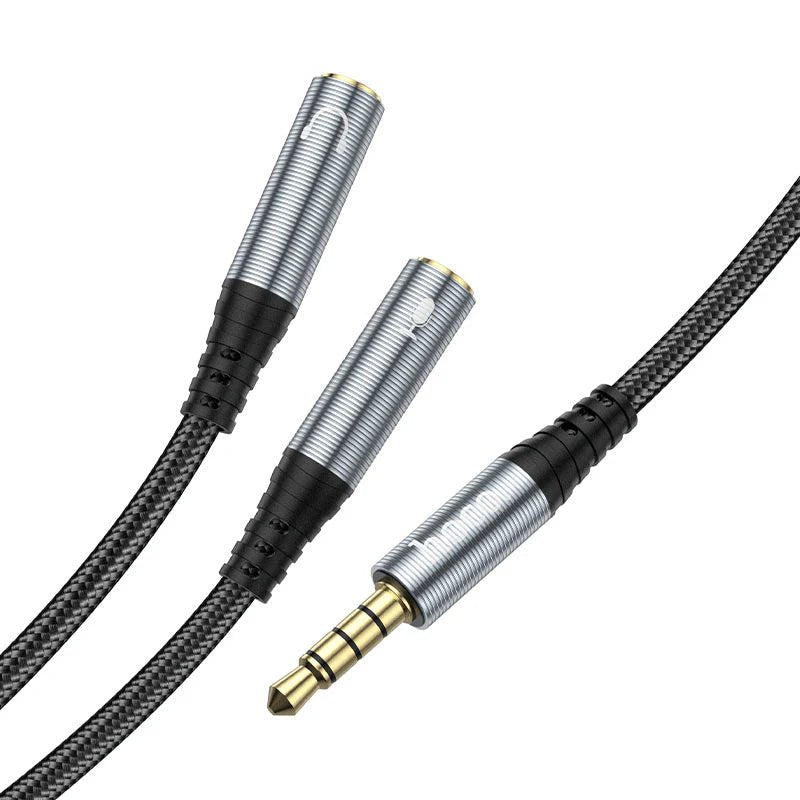 Hoco audio adapter Input Cable - 3.5mm / Black Hoco