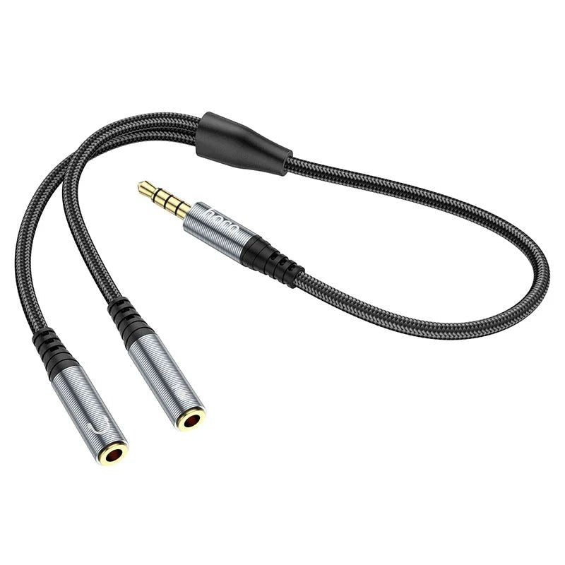 Hoco audio adapter Input Cable - 3.5mm / Black Hoco