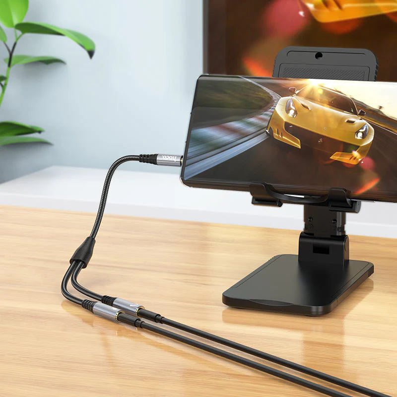 Hoco audio adapter Input Cable - 3.5mm / Black Hoco