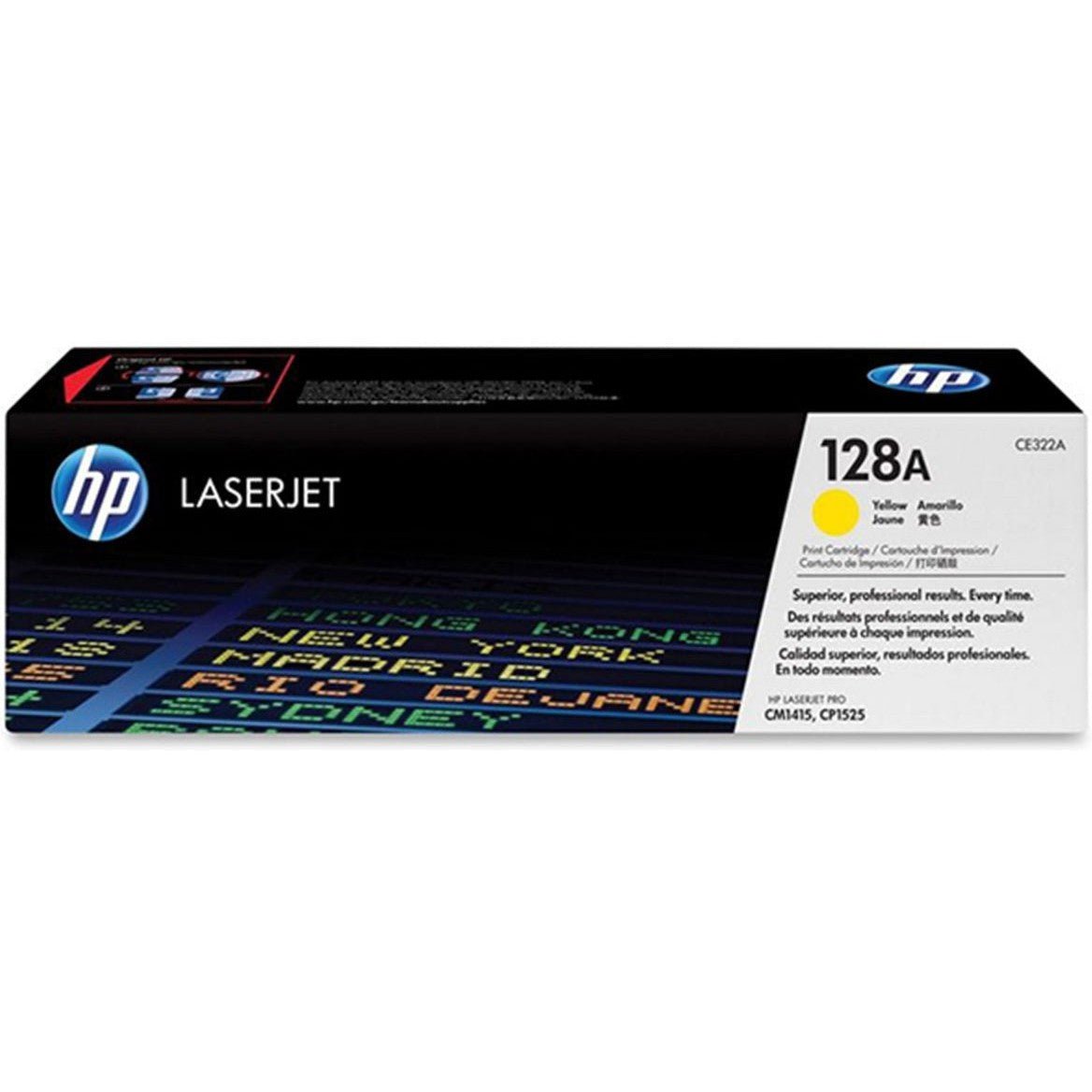 .HP 128A Yellow Color - 1300 Pages / Yellow Color / Toner Cartridge HP