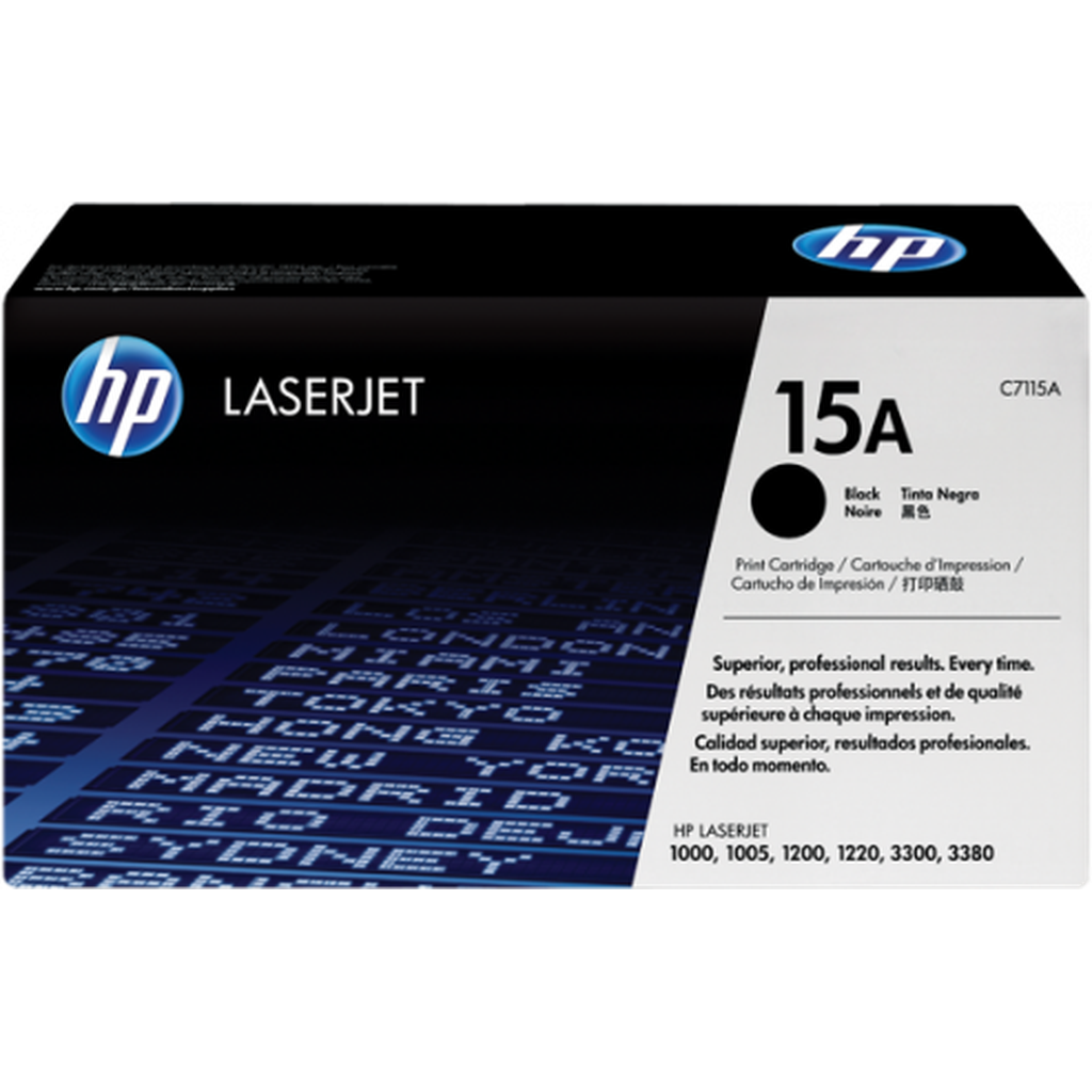 Hp 15A Black Original Laserjet Toner Cartridge C7115A HP