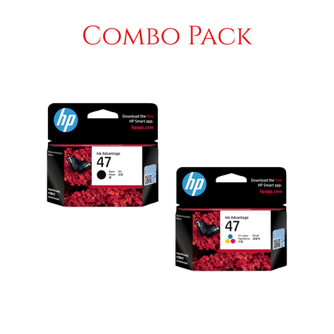Hp 47 Original Ink Cartridge Combo Pack HP
