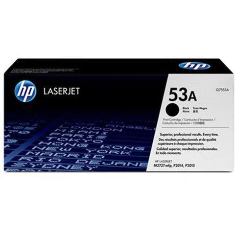 Hp 53A Black Original Laserjet Toner Cartridge Q7553A HP