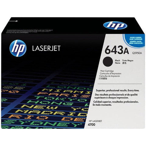 Hp 643A Black Original Laserjet Toner Cartridge Q5950A HP