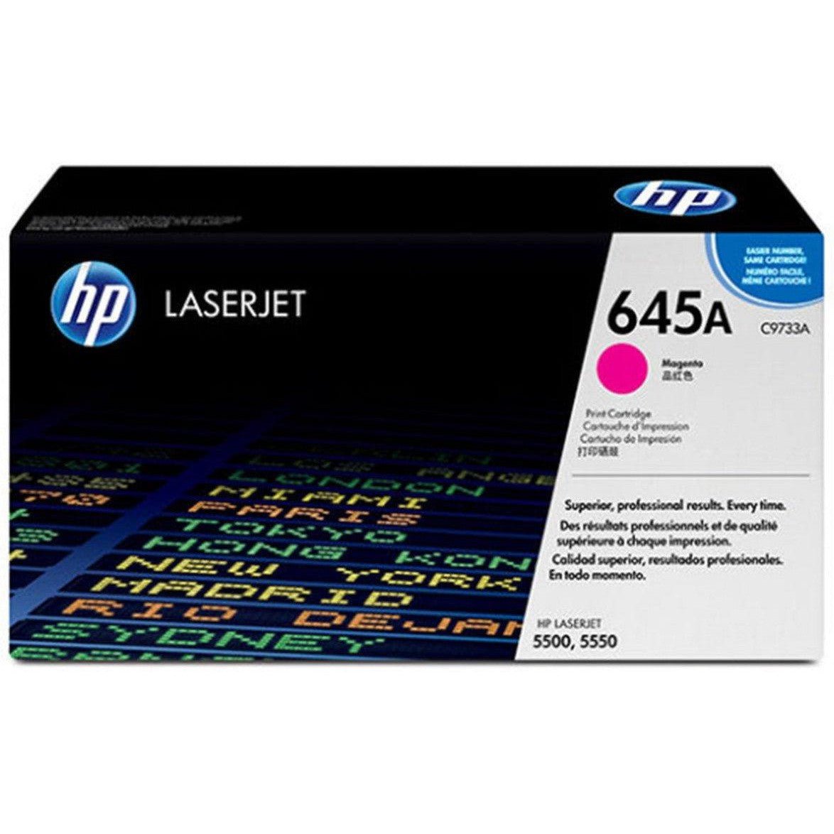 Hp 645A Magenta Laserjet Toner Cartridge C9733A HP