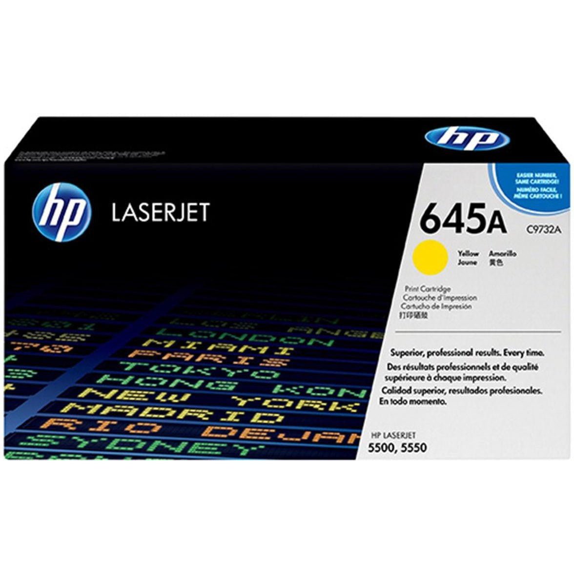 Hp 645A Yellow Laserjet Toner Cartridge C9732A HP