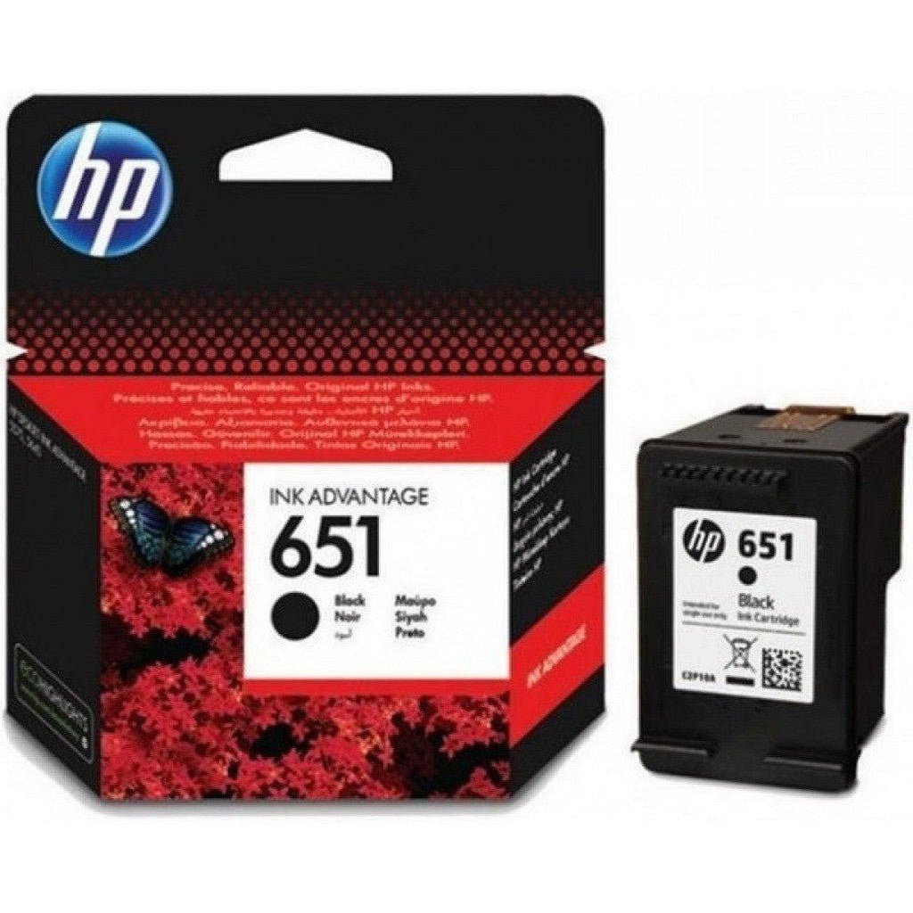 HP 651 Black Ink Cartridge - 600 Pages / Black Color / Ink Cartridge HP
