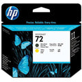 Hp 72 Matte Black And Yellow Printhead C9384A HP