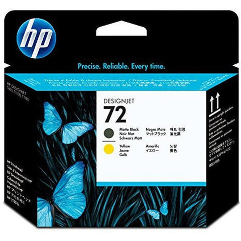 Hp 72 Matte Black And Yellow Printhead C9384A HP
