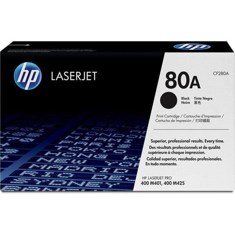 Hp 80A Black Original Laserjet Toner Cartridge Cf280A HP