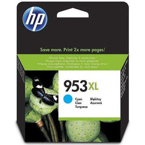 Hp 953Xl Cyan Ink Cartridge F6U16Ae HP