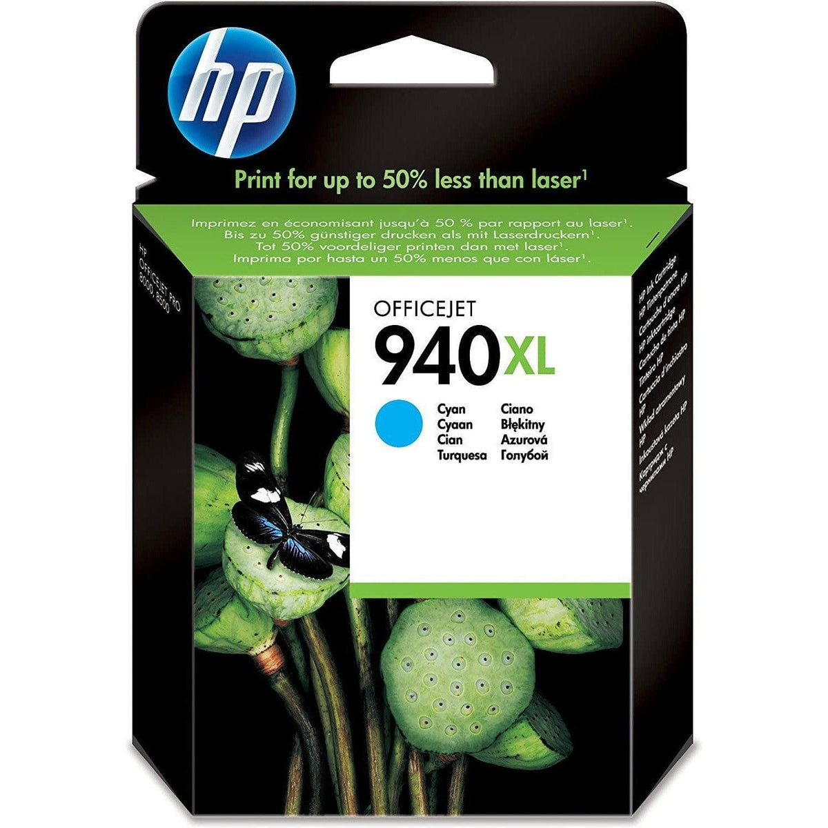Hp C4907Ae 940 Xl Cyan High Yield Original Ink Cartridge HP