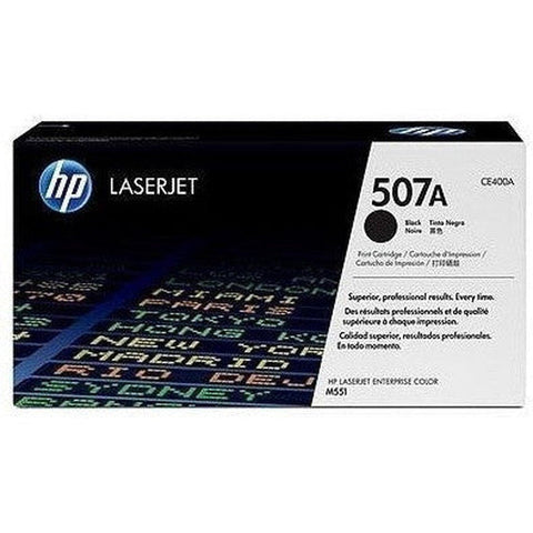 Hp CE400A Black Toner Cartridge 507A HP