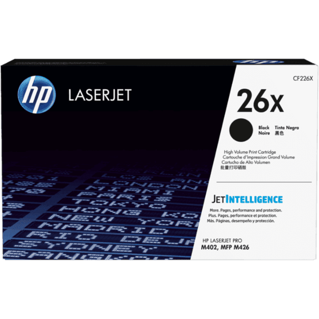 Hp 26X High Yield Black Original LaserJet Toner Cartridge Cf226X HP