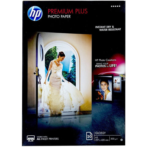 Hp Premium Plus Photo Paper A3 20 Pages 300 Gsm Glossy HP