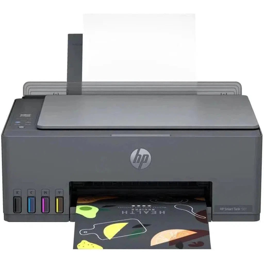 HP Smart Tank 581 AIO - 12ppm / 4800dpi / A4 / USB / Wi-Fi / Bluetooth / Color Inkjet - Printer +1 Reem Paper Free HP