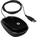 Hp X1200 Sparkling Black Wired Mouse HP