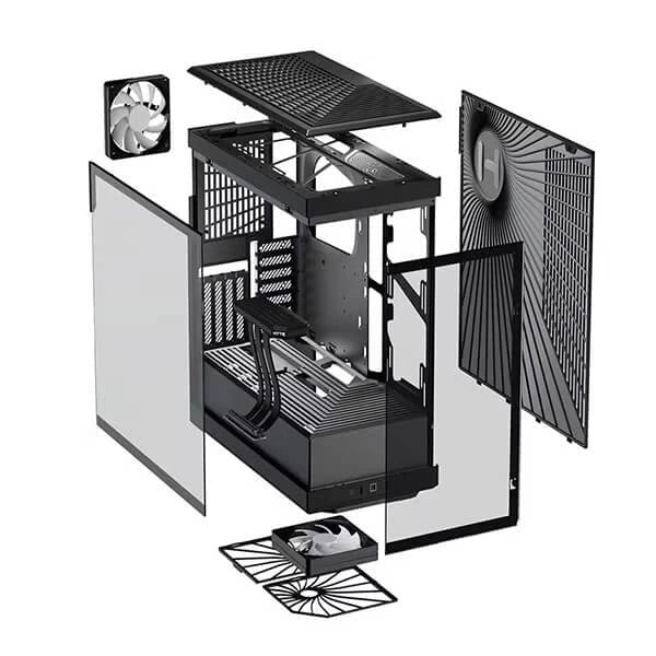 Hyte Y40 Mid Tower Case - Black ColorWaves