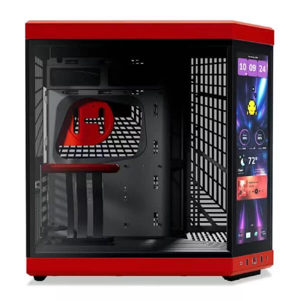 Hyte Y70 Touch Infinite Mid Tower Cabinet - Black Cherry ColorWaves