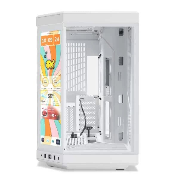 Hyte Y70 Touch Infinite Mid Tower Cabinet - Snow White ColorWaves