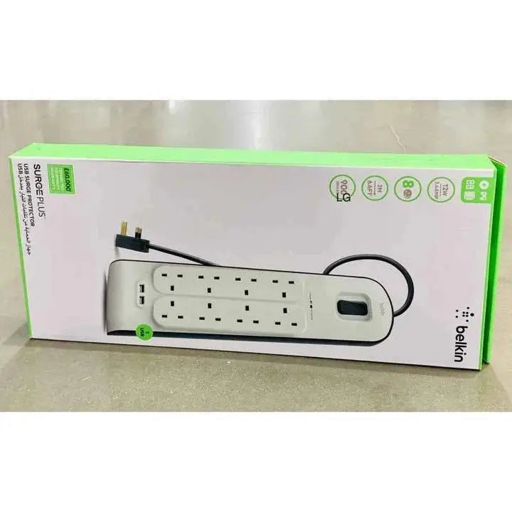 Belkin Surge Protector 8 Outlet 2 Usb 2.4A (Bsv804Af2M) ColorWaves