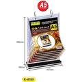 Kejea K-6101 Advertising Board With Loose Leaves/Menu Stand (A4V) - 6 Pages ColorWaves