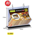 Kejea K-6101 Advertising Board With Loose Leaves/Menu Stand (A4V) - 6 Pages ColorWaves