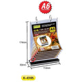 Kejea K-6101 Advertising Board With Loose Leaves/Menu Stand (A4V) - 6 Pages ColorWaves