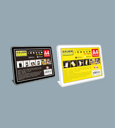 Kejea L-Shaped Slide Card Stand Horizontal & Vertical ColorWaves