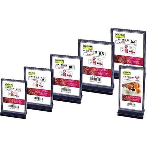 Kejea Integrated T-Shaped Card Stand K-6280 A4 297x210mm - Vertical ColorWaves
