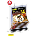 Kejea K-6101 Advertising Board With Loose Leaves/Menu Stand (A4V) - 6 Pages ColorWaves