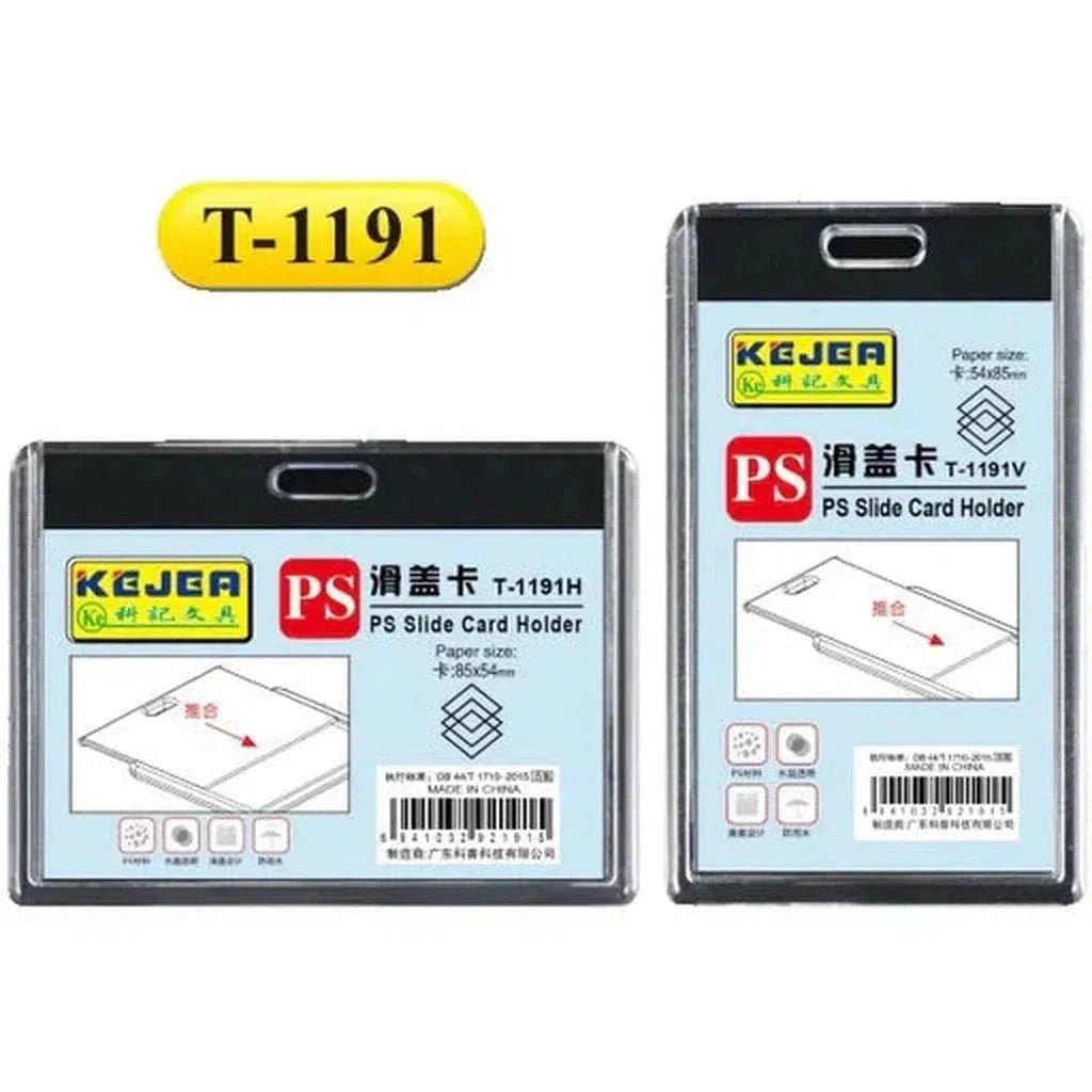 Kejea T-1191 Slide Card Holder Horizontal 85x54mm ColorWaves