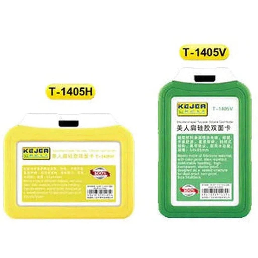 Kejea T-1405 Shoulder-Shaped Two-Sided Silicone Card Holder - Horizontal 85x54mm ColorWaves