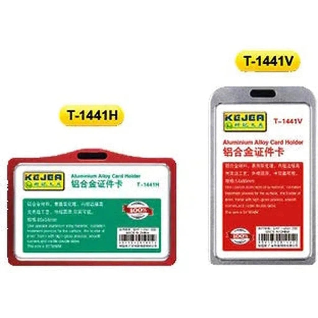 Kejea T-1441 Aluminium Alloy Card Holder Thiner - Vertical 54x85mm ColorWaves