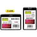 Kejea T-688 High Transparent Two-Faced Card Holder Horizontal 85x54mm ColorWaves