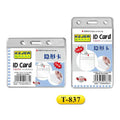 Kejea T-837 Id Card Holder Clear Vertical 90x61mm 1 Pcs ColorWaves