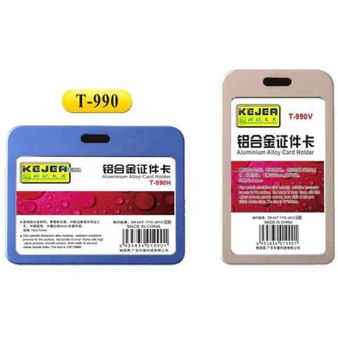 Kejea T-990 Aluminum Alloy Card Holder Thinner - Horizontal 100x70 ColorWaves