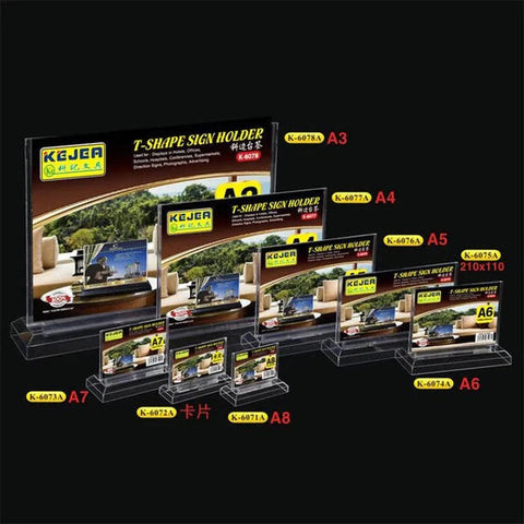 Kejea® T-Shape Card Stand Horizontal K-6071 H-A8 ColorWaves