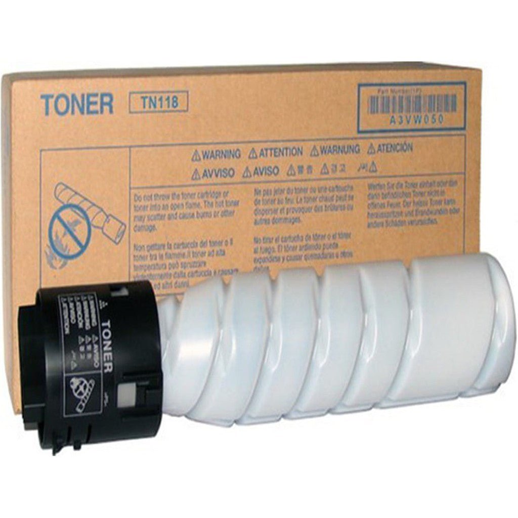 Konica Minolta Tn-118 Black Toner Cartridge ColorWaves