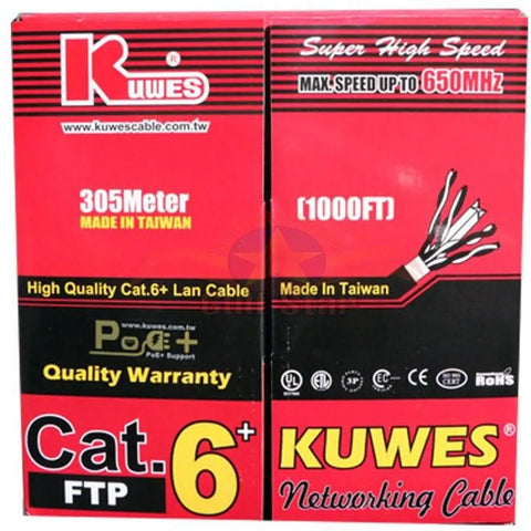 Kuwes Cat.6 Ftp 23Awg 305 Meter Cable – Grey Kuwes | Uc6-23Awg-Ftp-Gy Kuwes