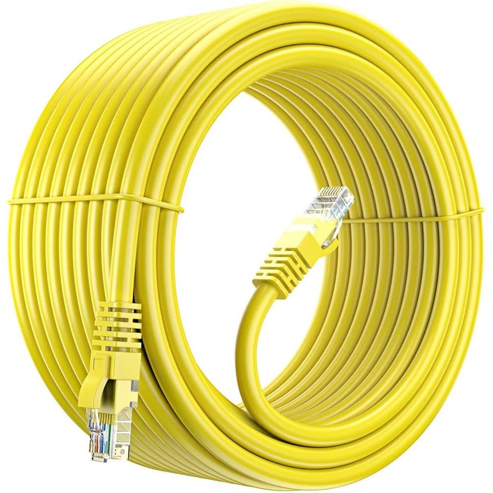 Kuwes Network Cat 6 Cable Yellow - 0.5 Meter Kuwes