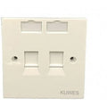 Kuwes Uk Double Outlet Faceplate 86 X 86Mm Kuwes