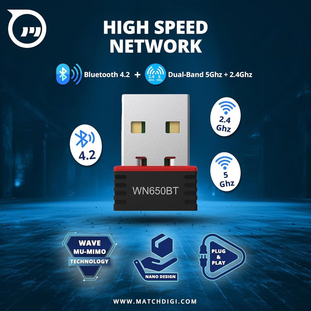 LB-LINK USB WIFI+BLUETOOTH WN650BT ColorWaves