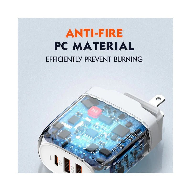 LDNIO 65W GaN Super Fast Charger with Lightning Cable - A3511Q-IP Ldnio