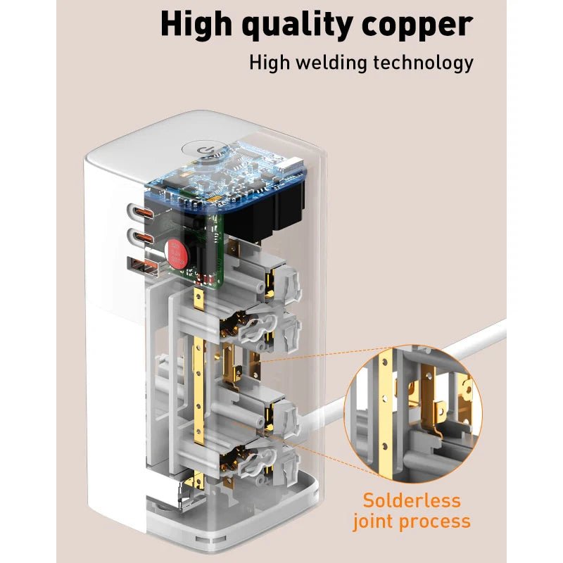 LDNIO SC4383 Multifunctional Universal Desktop Power Adapter - 70W / White Ldnio